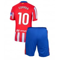 Echipament fotbal Atletico Madrid Angel Correa #10 Tricou Acasa 2024-25 pentru copii maneca scurta (+ Pantaloni scurti)